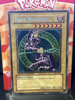 Yugioh Dark Magician BPT-001 Secret Rare LP/MP Back Edges - Image 1