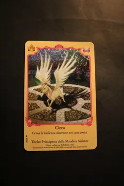 Bella Sara Trading Card - Royalty- Foil S8/55 Cirra - ITALIAN - Image 1