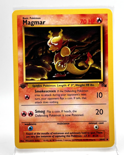 Magmar 39/62 1st Edition Fossil LP Pokemon Card 1999 - Image 1