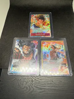 One Piece Card Lot Of (3) OP11-040 Monkey D Luffy Leader & More - Image 1