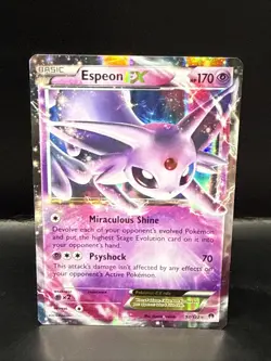 Pokemon Espeon EX Holo 2016 Ultra Rare TCG Card 52/122 XY Breakpoint - Image 1