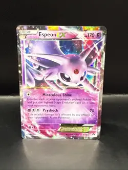 Pokemon Espeon EX Holo 2016 Ultra Rare TCG Card 52/122 XY Breakpoint - Image 3