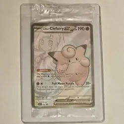 Pokemon Lillie’s Clefairy EX 195 Black Star Promo Card NM Sealed - Image 1