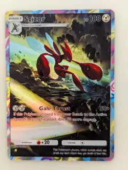 Fan Art: Scizor Holo - Pokemon TCG Pocket A4 - Custom Card - Image 1