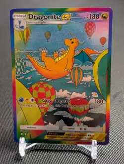 Fan made -Dragonite Ex Holo - Pokemon TCG Pocket Eevee Grove - Custom Card - Image 1