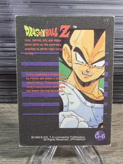 1999 Dragon Ball Z Frieza Gold Foil Card #G6 Artbox FUNimation JPP/AMADA LP - Image 4