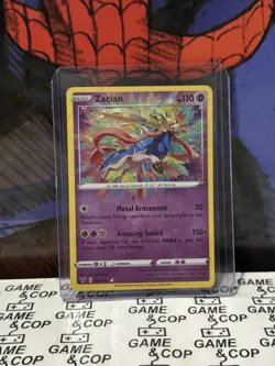 Zacian - 082/185 - Pokemon Vivid Voltage Sword & Shield Amazing Rare Card NM - Image 1