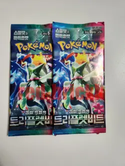 Pokemon Card Scarlet&Violet Triplet Beat sv1a Korean Booster Pack. + 2. - Image 1