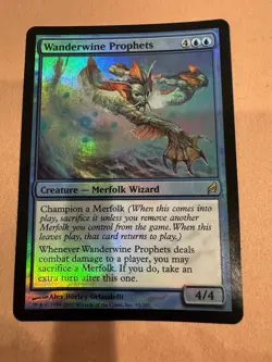 Wanderwine Prophets - Foil Lorwyn Magic mtg Damaged! , English x1 - Image 1