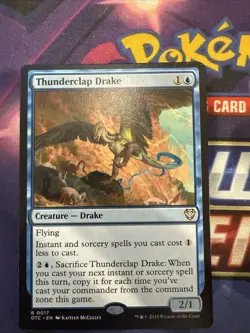 NM Outlaws of Thunder Junction Commander [OTC] Thunderclap Drake MTG Owl - Image 1