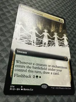 MTG Rite of Harmony #374 Extended Art Rare Innistrad: Midnight Hunt (MID) - Image 3