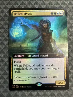 MTG Frilled Mystic #0786 Foil Extended Art Rare Secret Lair Drop Series (SLD) - Image 2