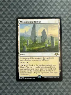 MTG Monumental Henge #0222 Rare Modern Horizons 3 (MH3) - Image 1