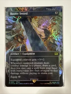 Buster Sword (Borderless) Final Fantasy Foil - Image 1