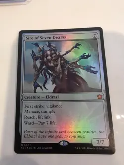 Sire of Seven Deaths Foundations Foil NM!!! - Image 1