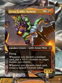 MTG | Green Goblin, Nemesis (0023 - Borderless) [Spiderman] NF - Image 1