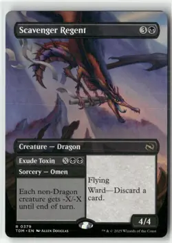 Scavenger Regent (Reversible) (Borderless) 379 NM MTG Tarkir: Dragonstorm Magic - Image 1