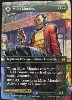 Miles Morales #200 Marvel's Spider-Man Borderless Regular Mythic - Image 1