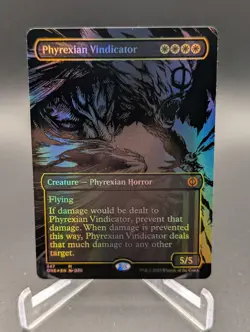 Phyrexian Vindicator (Oil Slick Raised Foil) Phyrexia: All Will Be One Foil - Image 1