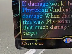 Phyrexian Vindicator (Oil Slick Raised Foil) Phyrexia: All Will Be One Foil - Image 2
