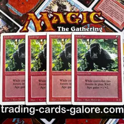 MTG x4 Kird Ape Revised 3rd Edition Red Creature Magic the Gathering Card VG - Image 1