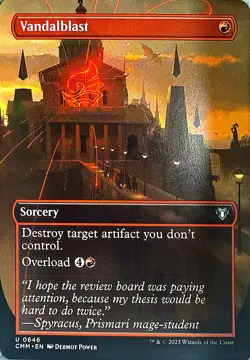 Vandalblast (Borderless) Non- Foil U Commander Masters 646 NM - Image 1