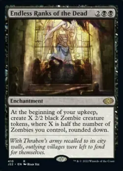 MTG Endless Ranks of the Dead, Light Play, English Jumpstart 2022 - Image 1
