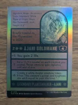 MTG Ajani Goldmane 1453 Double Sided Foil from Secret Lair Drop NM - Image 2