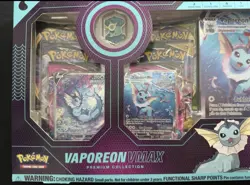 NEW - Pokemon TCG - Vaporeon VMAX Premium Collection Box New Factory Sealed - Image 1