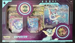 NEW - Pokemon TCG - Vaporeon VMAX Premium Collection Box New Factory Sealed - Image 2