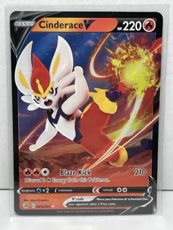 Cinderace V 043/264 Pokemon Swsh08: Fusion Strike Ultra Rare Holo - Image 1
