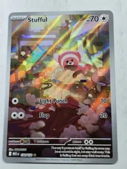 Pokemon TCG Stufful 154/132 Mega Evolution Illustration Rare MINT/Near Mint - Image 1