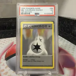 Pokemon: Base Set 1st Edition Uncommon: Double Colorless Energy 96/102 PSA 5 - Image 1