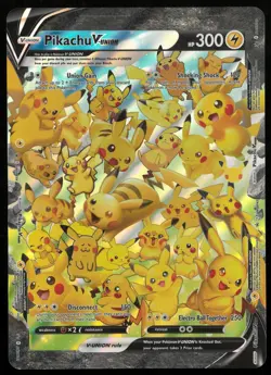 Pokemon Pikachu V-Union Celebrations Jumbo Holo Black Star Promo SWSH142 - Image 1
