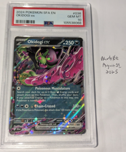 2024 Pokemon Shrouded Fable Okidogi ex 036/064 SFA EN - PSA 10 - Image 1