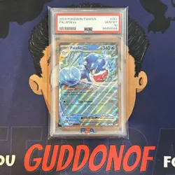 ??PSA 10 GEM MINT 2024 Pokemon Twilight Masquerade PALAFIN EX #061 Holo - Image 1