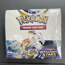 POKEMON SWORD & SHIELD BRILLIANT STARS FACTORY SEALED 36 PACK BOOSTER BOX - Image 1
