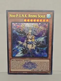 Yugioh Noh-P.U.N.K. Rising Scale (Emblem) BLMM-EN050 Ultra Rare 1st Ed Near Mint - Image 1