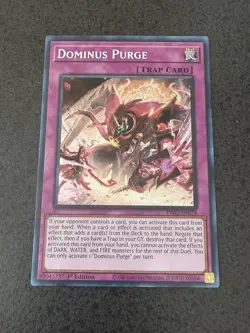 Yugioh Dominus Purge INFO-EN078 Secret Rare 1st Edition Light Play - Image 1