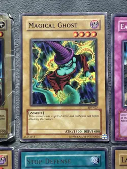 Vintage Yu-Gi-Oh Cards Lot 1996 Holo Blue Eyes White Dragon DAMAGED Heavy Play - Image 3