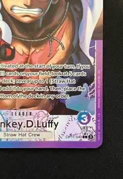 One Piece Card Game OP11 040 Leader Monkey D.Luffy Alt Art English FAST SHIP - Image 4