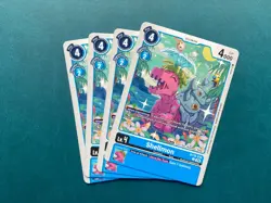 Shellmon BT19-019 Playset Special Booster 2.0 2.5 Digimon Card Game x4 - Image 1