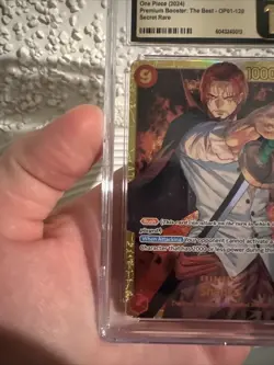 Shanks OP01-120 CGC 10 Secret Rare The Best One Piece Card CGC Pristine 10 🔥 - Image 3