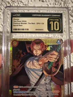 Shanks OP01-120 CGC 10 Secret Rare The Best One Piece Card CGC Pristine 10 🔥 - Image 4
