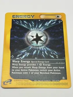 Warp Energy 147/147 Aquapolis Uncommon Vintage Pokemon TCG E-reader Card LP - Image 2