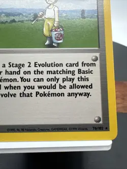 POKEMON TCG Pokemon Breeder 076/102 Base Set Unlimited Vintage Card Rare NM - Image 3