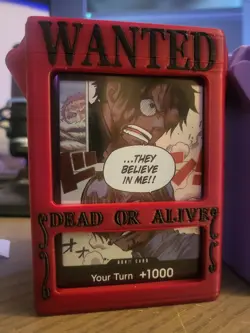 Custom Wanted Leader Deck Boxes One Piece TCG | Front Card Display (Any color) - Image 5
