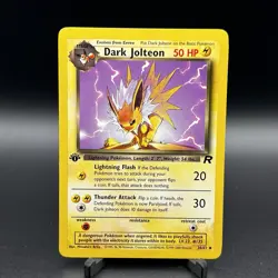 Dark Jolteon - 38/82 - Pokemon Team Rocket 1st Edition Card LP - Image 1