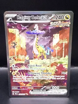 Pokemon TCG Temporal Forces Raging Bolt EX Special Illustration Card 208/162 A - Image 2