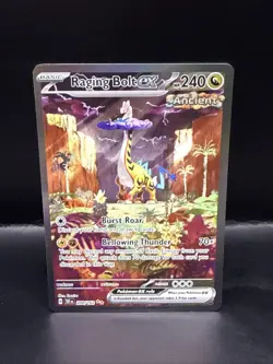 Pokemon TCG Temporal Forces Raging Bolt EX Special Illustration Card 208/162 A - Image 3